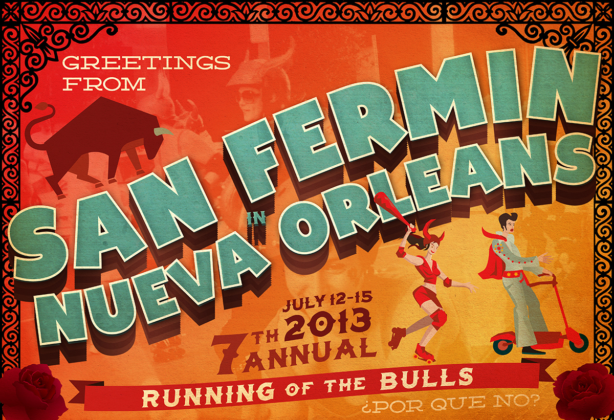 San Fermin New Orleans Poster