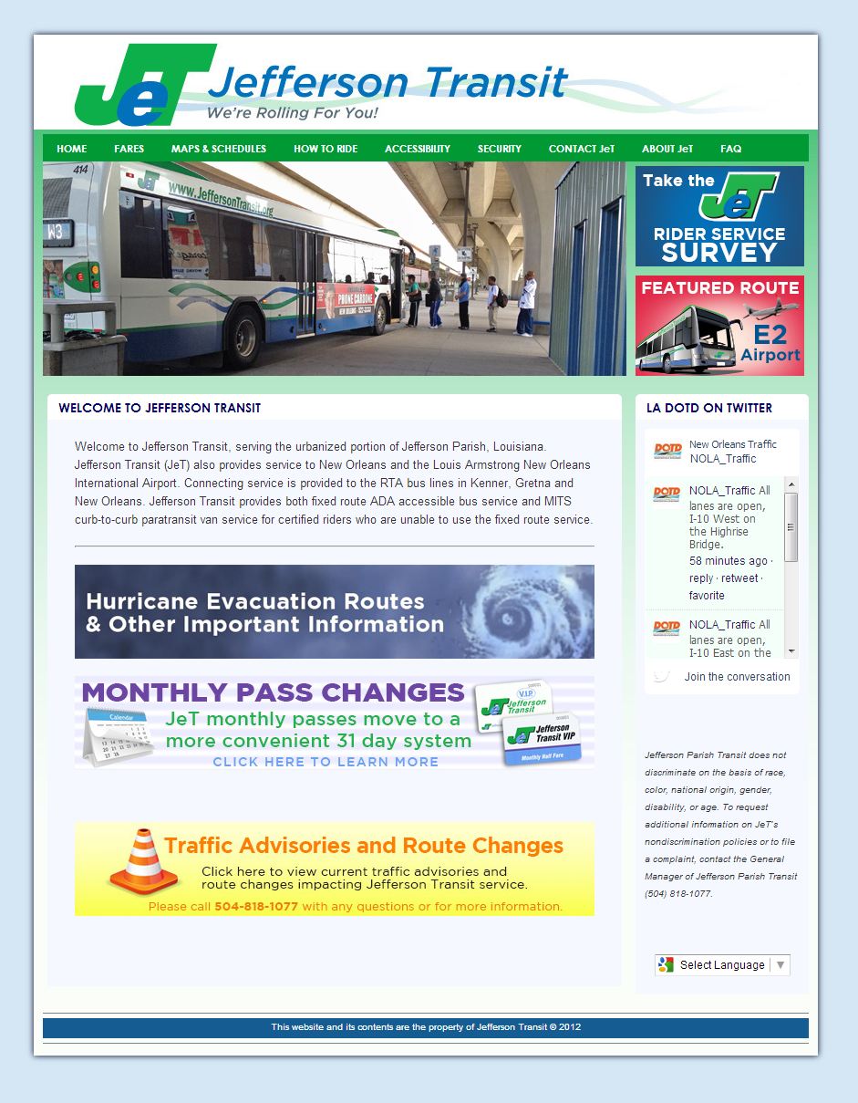 Jefferson Transit website